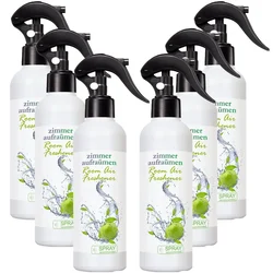 6 Pack of Zimmer Aufraumen (450ml x 6pcs) Room Air Freshener With Green Apple Fragrance for Home, Hotels, Restaurants