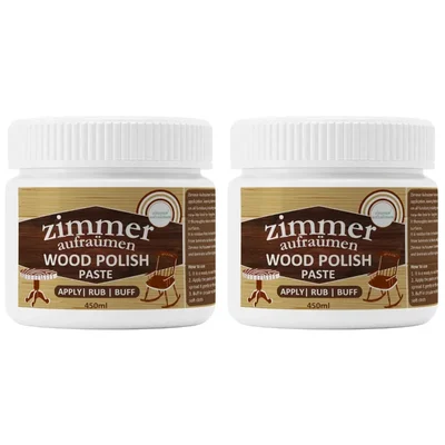 Zimmer Aufraumen (450 ml x 2 Pcs) Wood Polish Paste