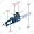 Gaocheng High Speed 2200 watt, Electric Chainsaw with 16 inch Guide Bar | Ideal for Wood Cutting/Logging | GC-MC2200