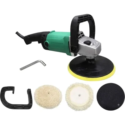 Nutronics 450W 125mm 5 Inch 500-2500 RPM Speed Control Yellow Electric Car Polisher CP450W