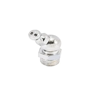 Kapson M10 x 1.0mm 45 Degree Angled Grease Nipples, 21mm Length Heavy Duty Zerk Fitting for Industrial Access (Pack of 20) K-333