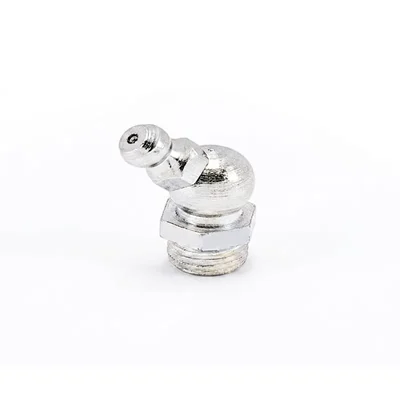 Kapson M8 x 1.0mm 45 Degree Angled Grease Nipples, 21mm Length Zerk Fitting for Heavy Duty Machinery Access (Pack of 20) K-330