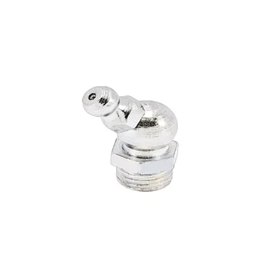 Kapson M6 x 1.0mm 45 Degree Angled Grease Nipples, 21mm Length Zerk Fitting for Hard-to-Reach Lubrication (Pack of 20) K-327