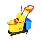 Heavy Duty 45 Liters Triple Mop Wringer Trolley