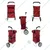 EverBest® 45 Liter Capacity Jumbo Shopping Trolley Bag with Wheels ( Colour- Red ) 