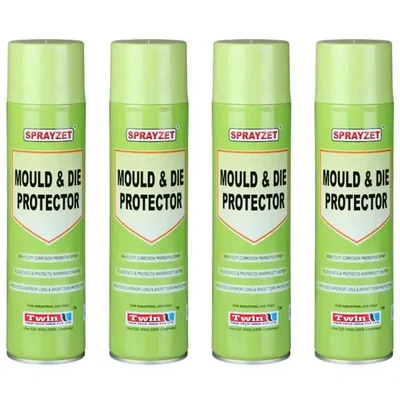 4 Pack of Sprayzet (700ml x 4pcs) Synthetic Oil Based Mould & Die Protector