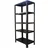 Alija 48 x 23 x 12 Inch 5 Shelves Multipurpose Storage Rack With Accessories(Color-Black,Gauge-24 Gauge Shelves & 18 Gauge Angle)