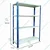 Premium Quality 48 x 32 x 12 inch 4 Shelf Multipurpose Storage Rack