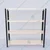 Alija 48x47x12 Inch 4 Shelves Slotted Angle Metal Rack For Multipurpose uses (Black Angle & Ivory Shelves)(Gauge-22 gauge shelves, 16 gauge angle)