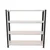 Alija 48x47x12 Inch 4 Shelves Slotted Angle Metal Rack For Multipurpose uses (Black Angle & Ivory Shelves)(Gauge-22 gauge shelves, 16 gauge angle)