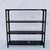 Alija 48x47x12 Inch 4 Shelves Slotted Angle Metal Rack For Multipurpose Uses ( Colour-Black ) (Gauge-24 gauge shelves, 18 gauge angle)