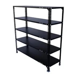 ALIJA  5 Shelves 48 x 47 x 15 Inch 20 Gauge Metal Storage Rack For Multipurpose Uses(Color- Black)