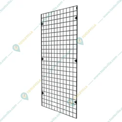 Premium Quality 48 x 84 inch Grid Wall Mesh With 10 Pieces Hook For Multipurpose Use(Size-4 inch Hook)