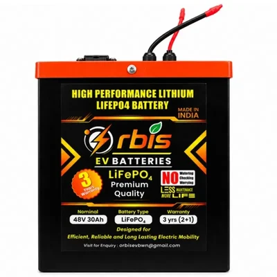 Premium Quality 48V 30Ah 1.5kWh LFP Lithium Ferro Phosphate Battery Pack 60-65km Mileage High Safety Thermal Stability