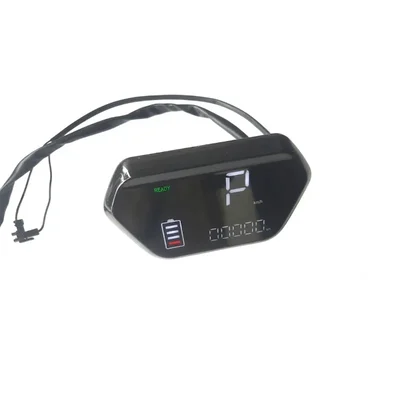 NAKS 48V-72V Universal Electric Vehicle LED Digital Speedometer Display with Battery Indicator HUD