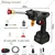 48 V Cordless High Pressure Washer Gun With  Rechargeable Battery For Multi Cleaning