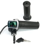 E-Trendo 48V Digital LCD Throttle 48V DC E-Bicycle Safety Key Lock Waterproof Hall Sensor Control Grip