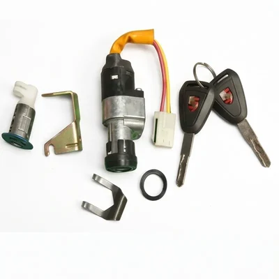 Oreva 48 Volt Two-Wheeler Anti-Theft Heavy-Duty Ignition Switch Lock Set with Two Keys for Electric Scooters