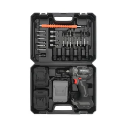 Akari 1/2 Inch Drive 21 V Cordless Impact Wrench Kit with Dual 4.0Ah Batteries (ACT-CIW-500-KIT)