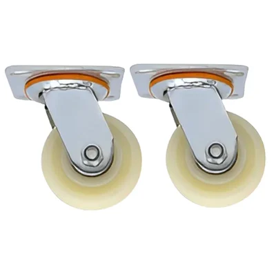 Suwas Trolley 4 x 2 Inch Pack Of 2 Nylon Caster Wheel With 300 Kg Load Capacity (Swivel Type) | 6 Months Warranty