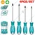 Total 4 Pcs Round Blade Screwdriver Set (THT250604) - Pack of 2