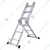 Bigapple 16 Step Foldable and Adjustable Multipurpose Aluminium Ladder 4X4 for Home and Industrial Purpose