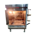 4 Birds Gas Operated Chicken Grill Machine with 2 Skewers for Hotel Purpose