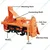 Wegman Mini Rotavator 4 Feet with 24 Blades Efficient for Soil Preparation Suitable for 12 to 28 HP Mini Tractors