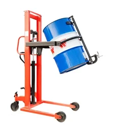 4G 350 Kg Capacity Hydraulic Drum Handling Stacker For Industries, Warehouse, Factories etc.