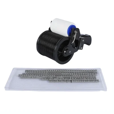 Smart Pack 4-inch Handy Coder Machine With One 8 mm Rubber Letter Set for Batch No. and Expiry Date Printing 