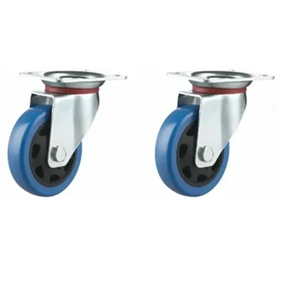 Heavy Duty 100 kg Load Capacity 2 pcs 4 inch (100 mm) Swivel Type Single Ball Bearing Anti Static PU Caster Wheel