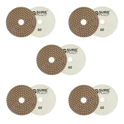 Surie Polex 10 Pcs 4 inch Round Diamond Polishing Pads for Grinding & Polishing (7U2)