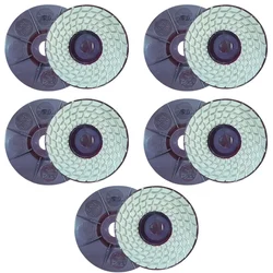Surie Polex 4 inch Round Diamond Polishing Pads for Floor Polishing (VISA) - Pack of 10