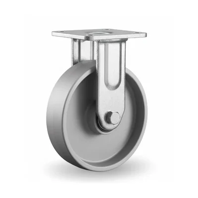 Heavy Duty 4 inch Fixed Type Double Ball Bearing Cast Iron caster Wheel