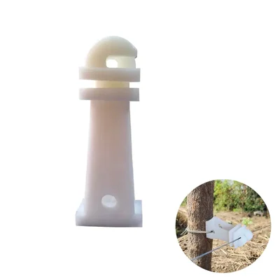 3.5 inch White Fencing Insulator for Zatka Machine (Pack of 50)