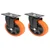 Heavy Duty 4 inch Movable Type PU Caster Wheel, 75 kg per Wheel Load Capacity(Pack-2 pcs)
