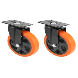 HOLKIE 4 Inch Swivel Caster Wheels With Safety Total Lock,(4