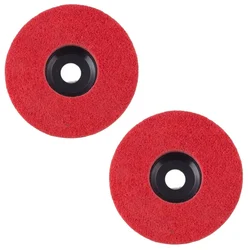 Heavy Duty 4 inch Non Woven Wheel for Sanding, Buffing, and Grinding(Pack-2 Pcs)