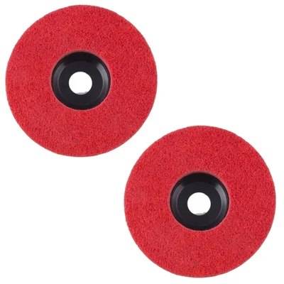 Heavy Duty 4 inch Non Woven Wheel for Sanding, Buffing, and Grinding(Pack-2 Pcs)