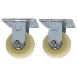 Suwas Trolley 4 x 2 Inch Pack Of 2 PP Caster Wheel With 300 Kg Load Capacity (Fixed Type) | 6 Months Warranty