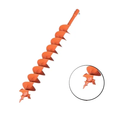 Heavy Duty 4 Inch Double Layer Screw Type Auger Bit for 2 Stroke & 4 Stroke For Earth Auger/ Post Hole Digger Machine, EA-047