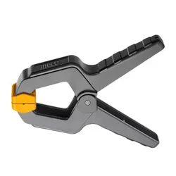Ingco 4 inch 12 Kgs Clamping Force Spring Clamp Black, HQSC0204 pack of 4
