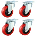 PROBECHO Pack Of 4  Swivel 4 Inch Heavy Duty Caster Wheels for Multipurpose Use