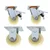 Suwas Trolley 4 x 2 Inch Pack Of 4 PP Caster Wheel With 1200 Kg Load Capacity ( 2 Fixed  2 Swivel With Brake) | 6 Months Warranty