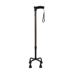 Sami Ortho Aids 4-Leg Adjustable Height Walking Stick for Old People Anti-Slip Base Medical Mobility Aid