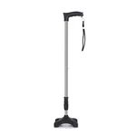 Sami ortho aids 4 Leg Walking Stick with Adjustable Height and Anti-Slip Base Leg for Old Age