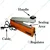 4 Lines Hot Bar Type 12 Inch Hand Sealer, 550W (for Laminated/Polyester pouches)