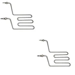 Pack of 2 Heating Element Premium Quality 4L+4L Deep Fat Fryer Double Pan with SS Body