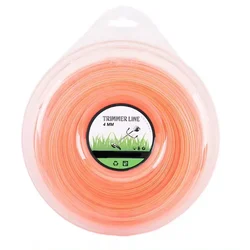 Heavy Duty BC414, 50 Meter 4 mm Round Nylon Trimmer Line For Petrol Brush Cutter(Quantity-1 Pieces)
