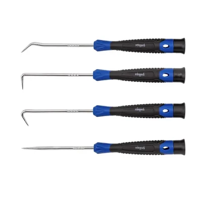 Scheppach 4 Piece Hook Puller Set, Steel & Rubber Tools for Dismantling and Extraction (Sch-904U4)